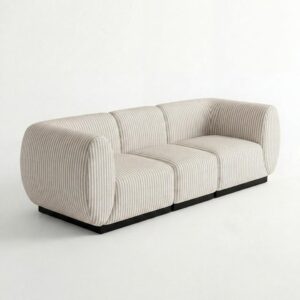 SS-810-SETUP-505 | BELLAGIO PINSTRIPE PATTERN SOFA SQUARED ARMS