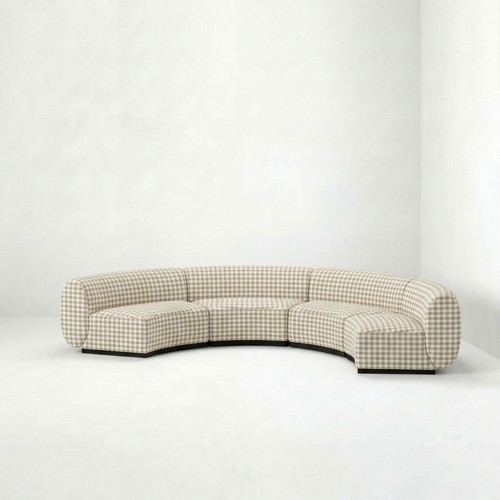 NEW - SS-810-SETUP-008 | BELLAGIO 4 PIECE ARMLESS CURVED SOFA