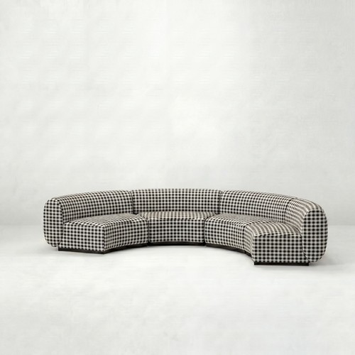 NEW - SS-810-SETUP-008 | BELLAGIO 4 PIECE ARMLESS CURVED SOFA