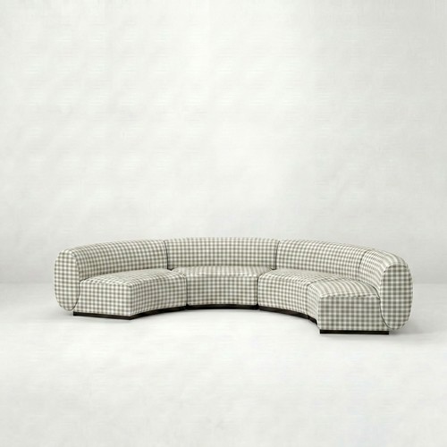 NEW - SS-810-SETUP-008 | BELLAGIO 4 PIECE ARMLESS CURVED SOFA