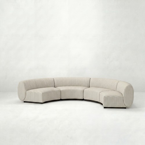NEW - SS-810-SETUP-008 | BELLAGIO 4 PIECE ARMLESS CURVED SOFA