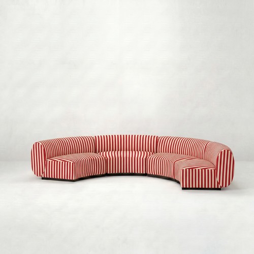 NEW - SS-810-SETUP-008 | BELLAGIO 4 PIECE ARMLESS CURVED SOFA