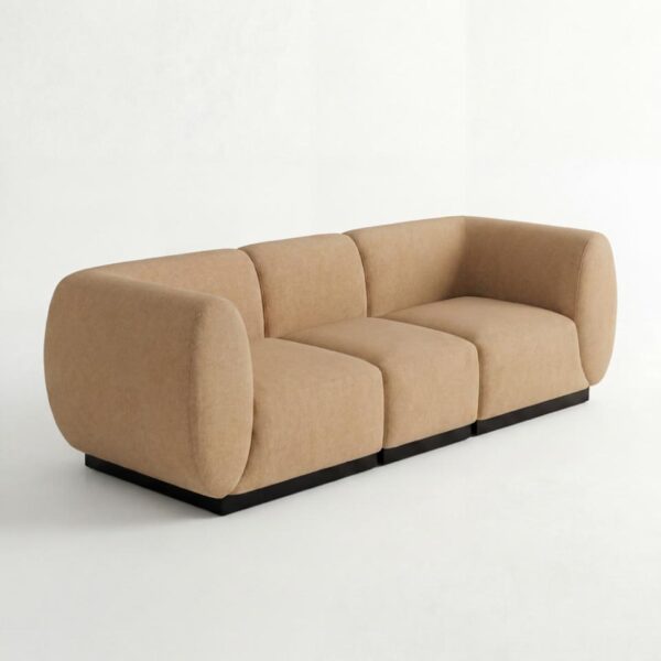 SS-810-SETUP-505 | BELLAGIO TAN SOFA SQUARED ARMS