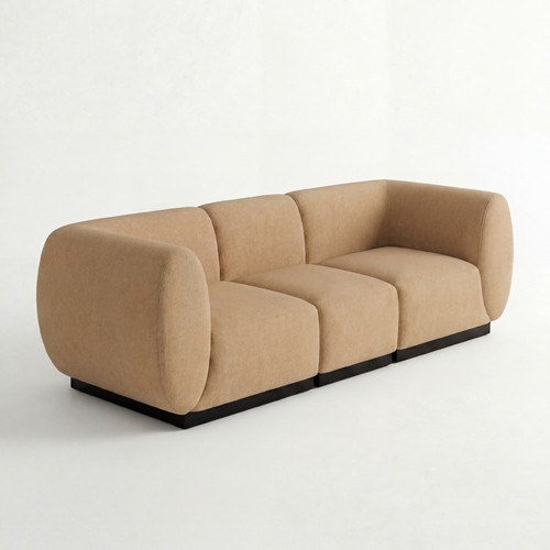 NEW - SS-810-SETUP-002 | BELLAGIO FABRIC SOFA SQUARED ARMS