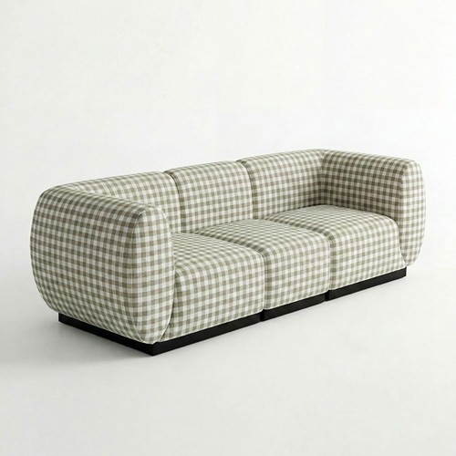 NEW - SS-810-SETUP-002 | BELLAGIO FABRIC SOFA SQUARED ARMS
