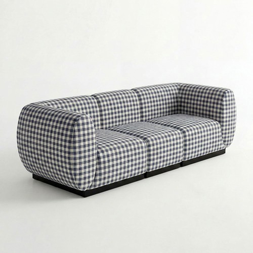 NEW - SS-810-SETUP-002 | BELLAGIO FABRIC SOFA SQUARED ARMS