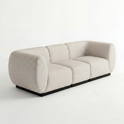 NEW - SS-810-SETUP-002 | BELLAGIO FABRIC SOFA SQUARED ARMS