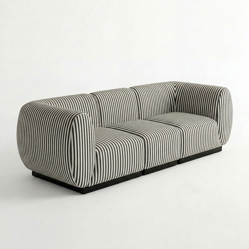 NEW - SS-810-SETUP-002 | BELLAGIO FABRIC SOFA SQUARED ARMS