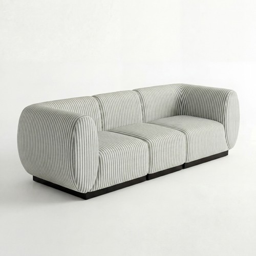 NEW - SS-810-SETUP-002 | BELLAGIO FABRIC SOFA SQUARED ARMS