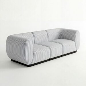 NEW - SS-810-SETUP-002 | BELLAGIO FABRIC SOFA SQUARED ARMS