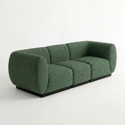 NEW - SS-810-SETUP-002 | BELLAGIO FABRIC SOFA SQUARED ARMS