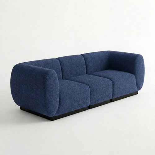 NEW - SS-810-SETUP-002 | BELLAGIO FABRIC SOFA SQUARED ARMS