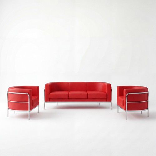 SS-125-SETUP-010 | SCULPTED SOFA VIGNETTE RED