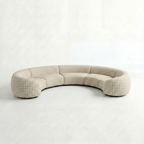 NEW - SS-810-SETUP-007 | BELLAGIO 5 PIECE CURVED SOFA WITH CURVED ARMS