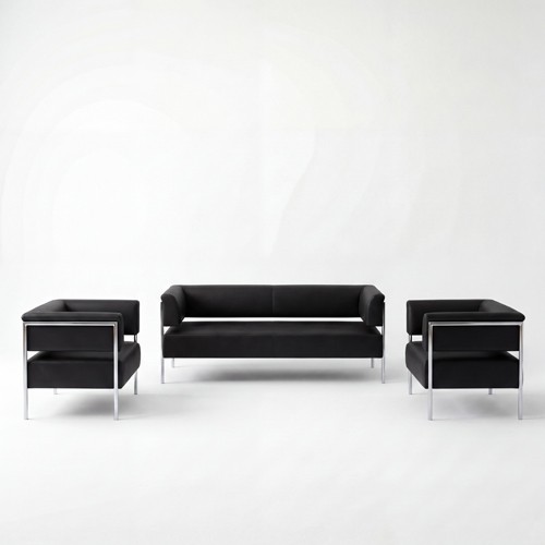 SS-110-SETUP-005 | OPEN BACK SOFA VIGNETTE BLACK