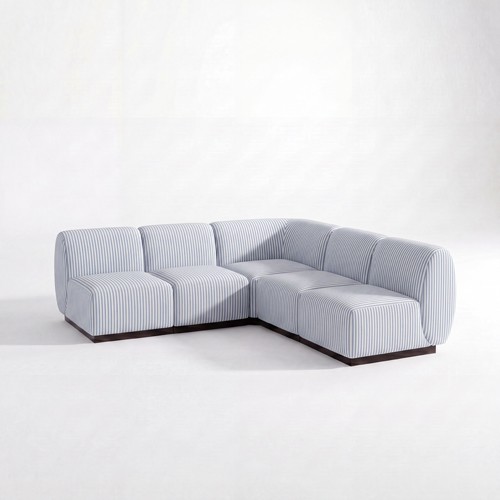 NEW - SS-810-SETUP-030 | BELLAGIO L SHAPED SOFA NO ARMS