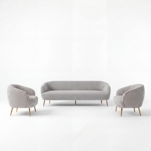 SS-600-SETUP-005 | MIA CORDUROY SOFA VIGNETTE GREY