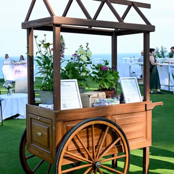 MISC-PROP-081 | WOODEN TROLLEY CART