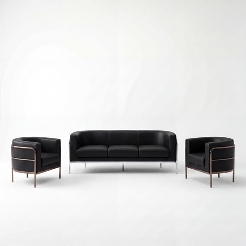 SS-125-SETUP-001 | SCULPTED SOFA VIGNETTE BLACK