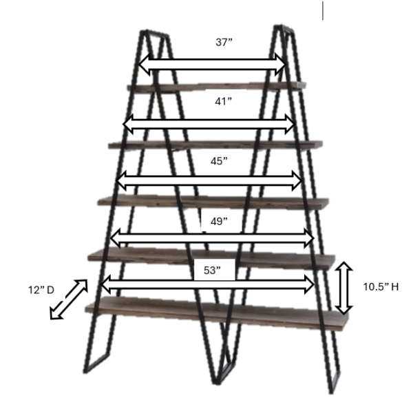 BAR-RW-036 | WEATHERED OAK BOOKSHELF