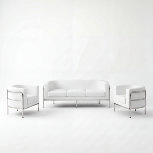 SS-125-SETUP-005 | SCULPTED SOFA VIGNETTE WHITE