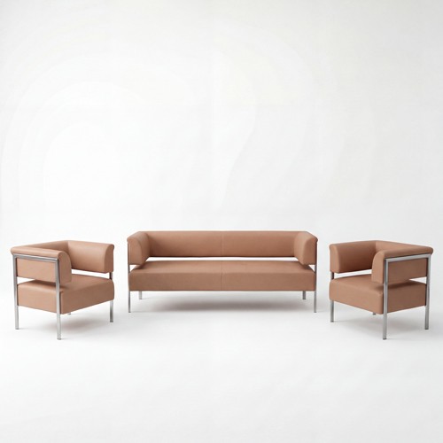 SS-110-SETUP-001 | OPEN BACK SOFA VIGNETTE COGNAC