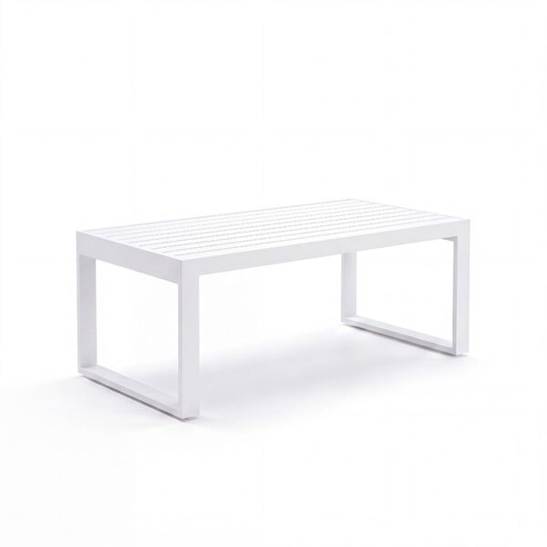 CT-EU-060 | WHITE FRAME CONTEMPORARY COFFEE TABLE