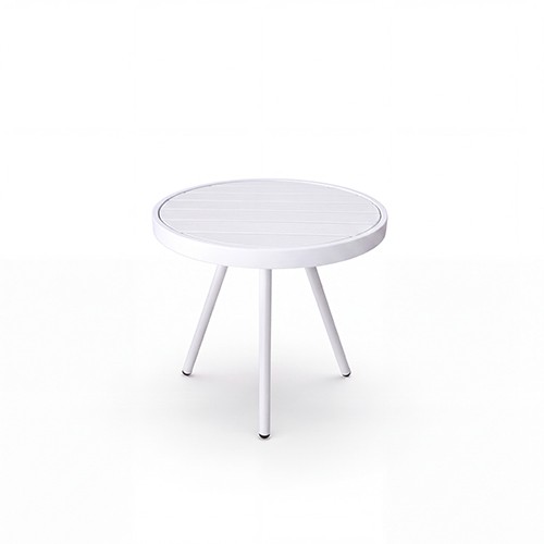 ET-EU-075 | CATALINA ROUND END TABLE WHITE