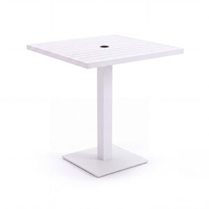 CRU-EU-035 | CATALINA CRUISER TABLE WITH UMBRELLA HOLE WHITE