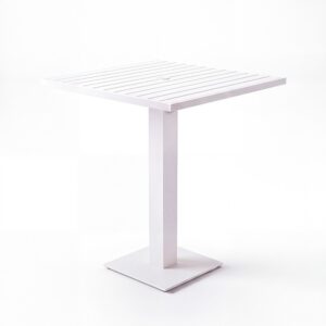 CRU-EU-035 | CATALINA CRUISER TABLE WITH UMBRELLA HOLE WHITE