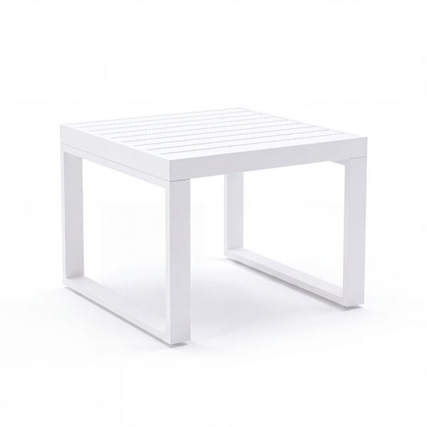 ET-EU-061 | WHITE FRAME CONTEMPORARY END TABLE