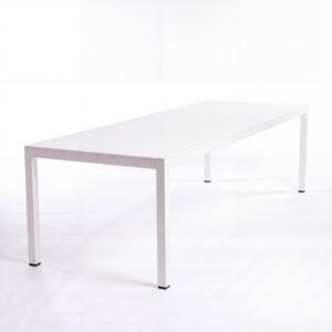CASUAL-200 | CONTEMPORARY 8FT DINING TABLE WHITE FRAME