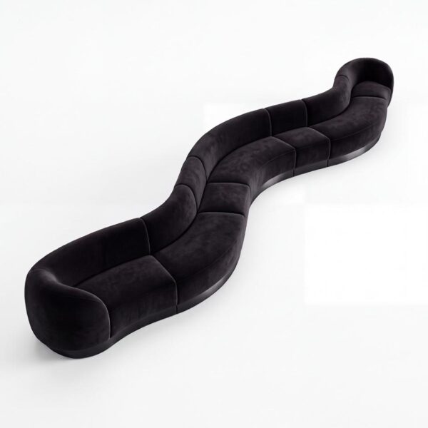 SS-810-SETUP-120 | BELLAGIO COMPASS CURVED SOFA CURVED ENDS