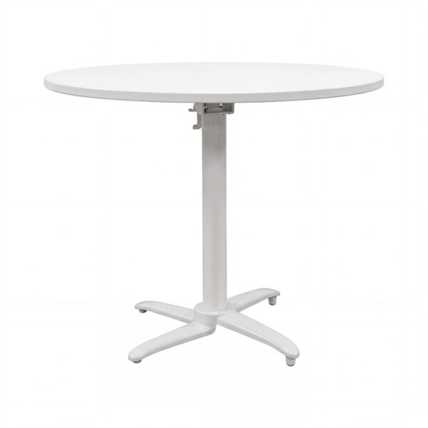 OF-150 | ROUND MEETING TABLE WHITE ALUMINUM TOP
