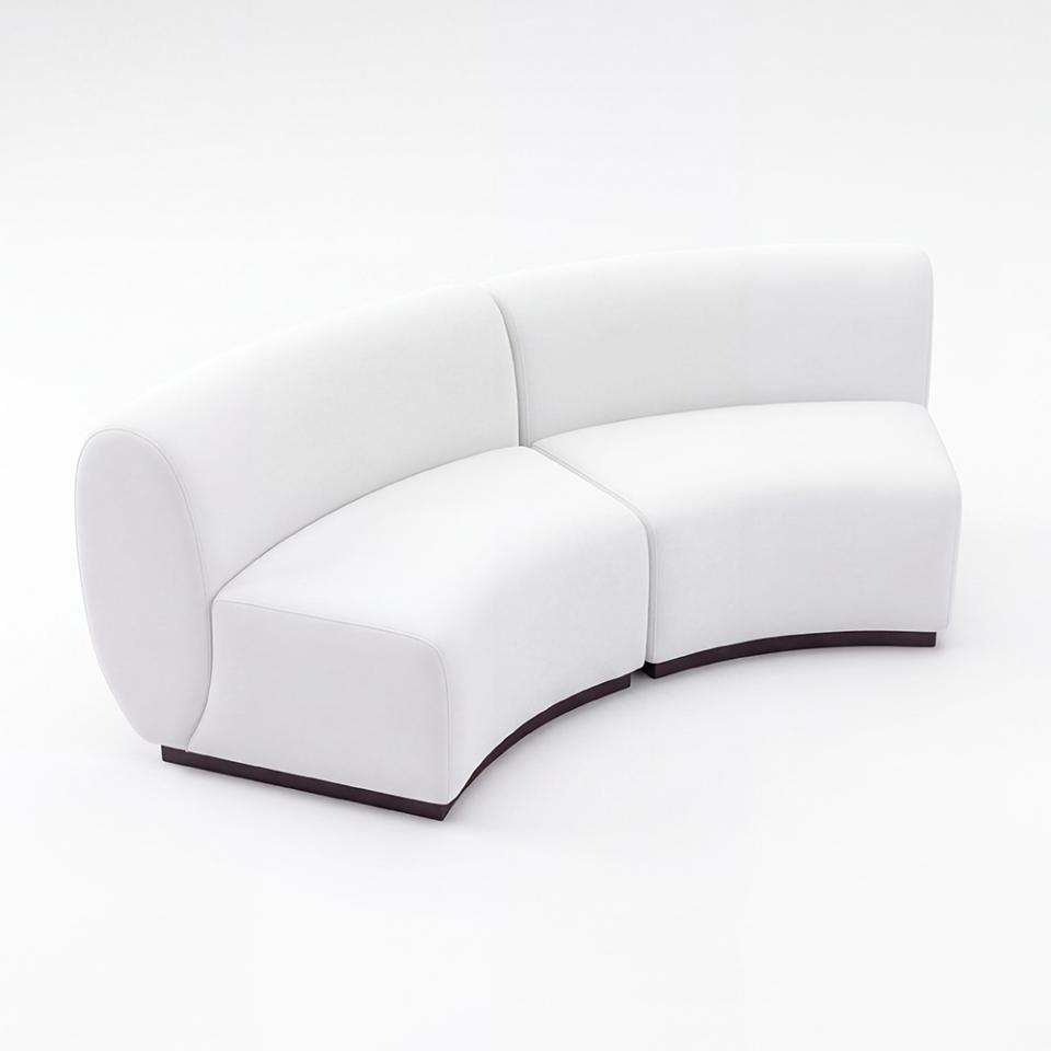 SS-810-SETUP-380 | BELLAGIO CURVED LOVESEAT NO ARMS